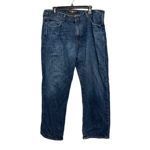 Lucky Brand 181 Relaxed Straight Mens Jeans Size 38x30 Blue Denim 100% Cotton Cl